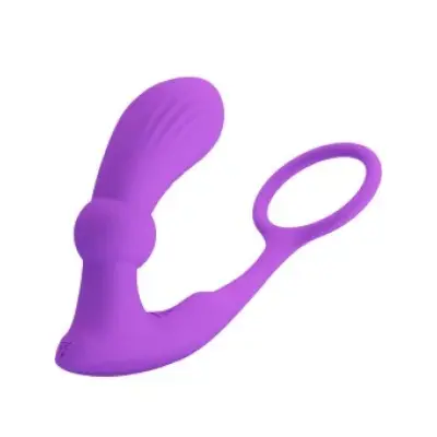 Pretty Love Warren Violet Anal Ring & Vibrator