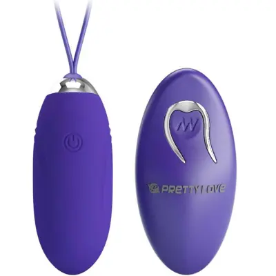 Pretty Love Youth - Kraftfull Vibrator Ägg med 12 Vibrationshastigheter + Fjärrkontroll - Jenny - Violett