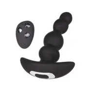 Prostate Vibrator + Rotating Beads With Wireless Remote