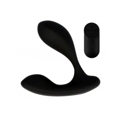 Prostatic Vibrator With Remote Black