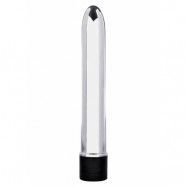 RETRO ULTRA SLIMLINE VIBRATOR SILVER 20CM