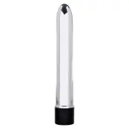 RETRO ULTRA SLIMLINE VIBRATOR SILVER 20CM