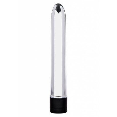 RETRO ULTRA SLIMLINE VIBRATOR SILVER 20CM