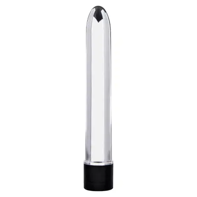 RETRO ULTRA SLIMLINE VIBRATOR SILVER 20CM