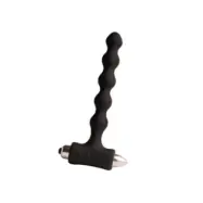 Rocks- Off Petite Sensations Pearls Anal Plug Vibrator Black