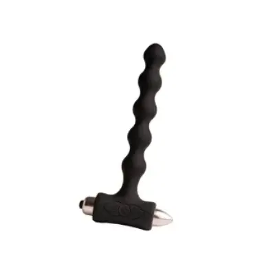 Rocks- Off Petite Sensations Pearls Anal Plug Vibrator Black