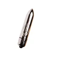 Rocks-Off Ro-80 Chrome Vibrating Bullet Silver