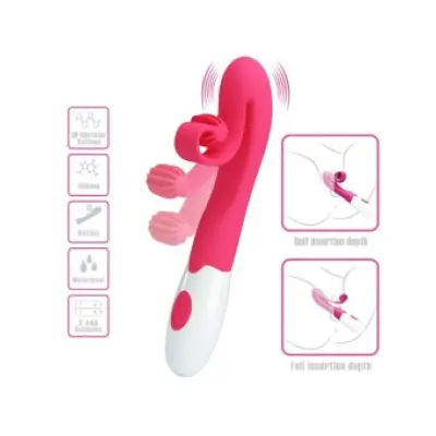 Romance Pink Vibrator And Stimulator 30 Speeds