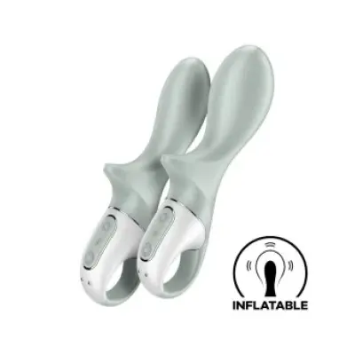 Satisfyer Air Pump Booty 3 Inflatable Anal Vibrator Greygreen