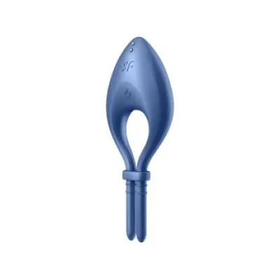 Satisfyer Bullseye Ring Vibrator App Blue