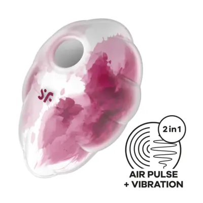 Satisfyer Cloud Dancer Red Print Lufttrycksvibrator