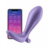 Satisfyer Connect: Intensity Plug, Plug Vibrator, lila