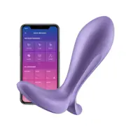 Satisfyer Connect: Intensity Plug, Plug Vibrator, lila