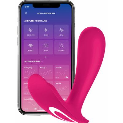 Satisfyer Connect: Top Secret, Wearable Vibrator, rosa