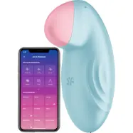 Satisfyer Connect: Tropical Tip, Lay-on Vibrator, blå