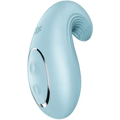 Satisfyer: Dipping Delight, Lay-on Vibrator, ljusblå
