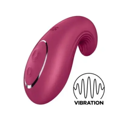 Satisfyer Dipping Delight Lay-On Vibrator Red
