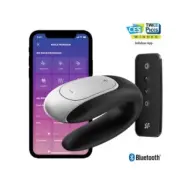Satisfyer Double Fun Partner Vibrator Black