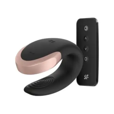 Satisfyer Double Love Luxury Partner Vibrator Black