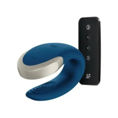 Satisfyer Double Love Luxury Partner Vibrator Blue
