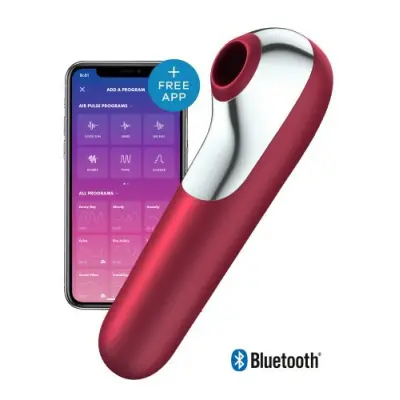 Satisfyer Dual Love Air Pulse Vibrator Red