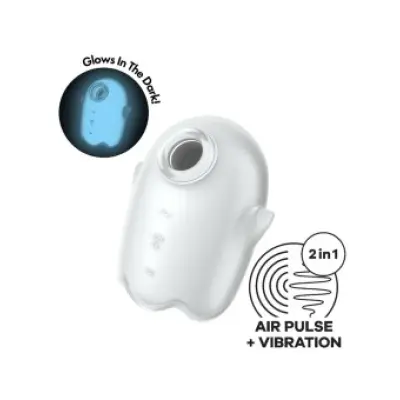 Satisfyer Glowing Ghost Air Pulse & Vibrator White