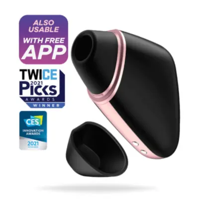 Satisfyer Love Triangle Lufttrycksvibrator (Färg: Svart)