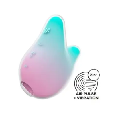 Satisfyer Mermaid Vibes Stimulator & Vibrator Mint And Pink