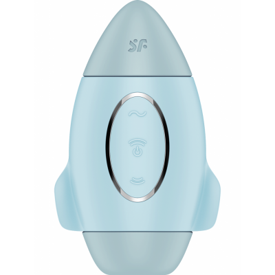 Satisfyer: Mission Control, Double Air Pulse Vibrator, blå