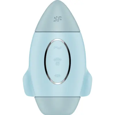 Satisfyer: Mission Control, Double Air Pulse Vibrator, blå