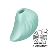 Satisfyer Pearl Diver Air Pulse Stimulator & Vibrator Green