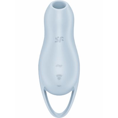 Satisfyer: Pocket Pro 1, Double Air Pulse Vibrator, blå