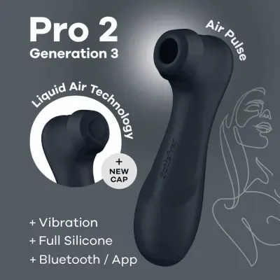 Satisfyer Pro 2 Generation 3 + Connect App (Färg: Svart)