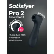 Satisfyer Pro 2 Generation 3 With Liquid Air Black