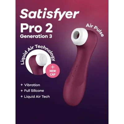 Satisfyer Pro 2 Generation 3 With Liquid Air Red