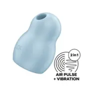Satisfyer Pro To Go 1 Double Air Pulse Stimulator & Vibrator Blue