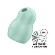 Satisfyer Pro To Go 1 Double Air Pulse Stimulator & Vibrator Green