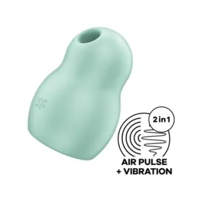 Satisfyer Pro To Go 1 Double Air Pulse Stimulator & Vibrator Green