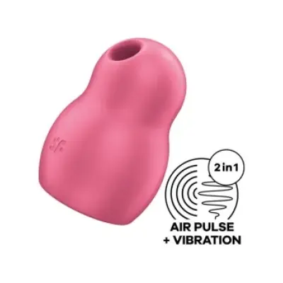 Satisfyer Pro To Go 1 Double Air Pulse Stimulator & Vibrator Red