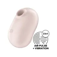 Satisfyer Pro To Go 2 Double Air Pulse Stimulator & Vibrator Beige