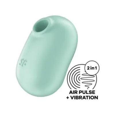 Satisfyer Pro To Go 2 Double Air Pulse Stimulator & Vibrator Green
