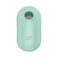 Satisfyer - Pro To Go 2 Dubbel Air Pulse Stimulator & Vibrator Lufttrycksvibrator - Grön