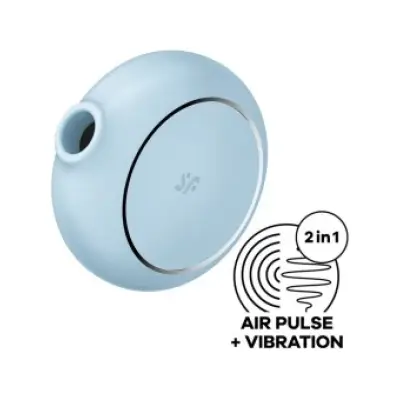 Satisfyer Pro To Go 3 Double Air Pulse Stimulator & Vibrator Blue