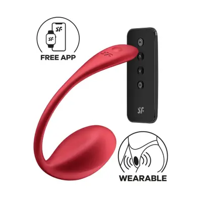 Satisfyer Shiny Petal App Vibrator Red