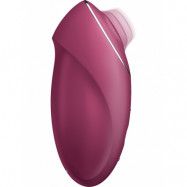 Satisfyer: Tap & Climax 1, Lay-On Vibrator, röd