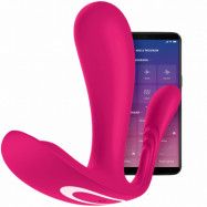 Satisfyer Top Secret+ Connect App App-kontrollerad vibrerande anal- och G-punktsstimulator - Ljusrosa