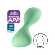 Satisfyer Trendsetter Vibrating Plug App Green