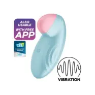 Satisfyer Tropical Tip Lay-On Vibrator Blue