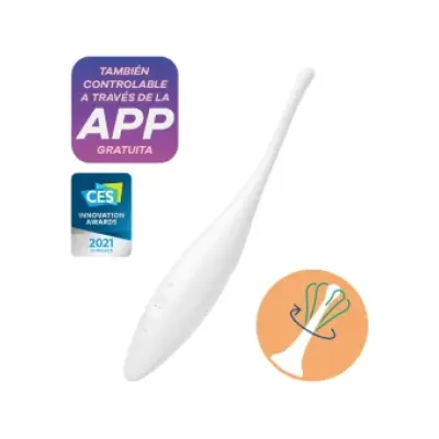Satisfyer Twirling Joy Clit Tip Vibrator White