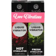 Secret Play: Love Vibrations, Liquid Vibrator, Hot/Fresh, 2 x 15 ml
